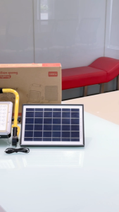 Bộ Đèn Pha Led Solar Di Động Điện Quang NLMT Năng Lượng Mặt Trời ECO SL02 Ánh Sáng Trắng 6500K (800lm Chống Nước IP65)