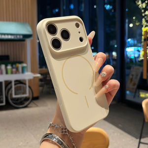 High Quality Ultra-Thin Ice Feel Magnetic Liquid Silicone Case for Magsafe for IPhone17 Pro Max 16 15 14 13 Skin Feel Soft Cover