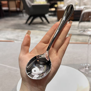 Boss Ladys Tearful Sale 316 Stainless Steel Large Head Spoon Soup Spoon Porridge Spoon Western Dining Spoon Eating Spoon