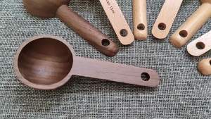 daily1Pcs 7.5 To 45ML Portable Multipurpose Beech Walnut Wooden Measuring Spoon Coffee Tea Sugar Kitchen GadgetDaily products