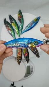 Mồi câu biển chì đặc 100 gam 150 gam hình con cá nục 3D như thật câu cá hiệu quả