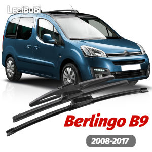 1set Front & Rear Windshield Wiper Blades Windscreen Wipers For Citroen Berlingo B9 2008-2017 2009 2010 2011 2012 2013 2014