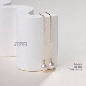 Helas | Seawater Akoya Pearl Earrings 18K Gold