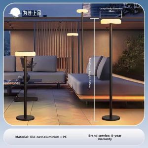 VINCAN | Waterproof Solar Powered Warm Light Atmosphere Portable Garden Lamp