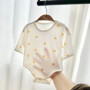 รอมเปอร์สูททรงสามเหลี่ยมผ้าโมดัลแขนยาวสำหรับเด็กทารกชายและหญิงไม่มีโครงแบบบางใส่ช่วงฤดูใบไม้ผลิและฤดูร้อนสำหรับเด็กทารกเสื้อคลุมทั้งตัวสำหรับเด็กทารกเสื้อแบบมีสายรัด