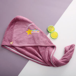 1pcs Quickly Dry Hair Hat Absorbent Soft Bathroom Scarf Women Head Towels Girls Cute Hair Towel Hair Dry Wrap Bonnets Shower Cap