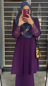 Baju Kebaya hasima Lace di tangan kain cey baju muslimah kebaya lace moden kebaya