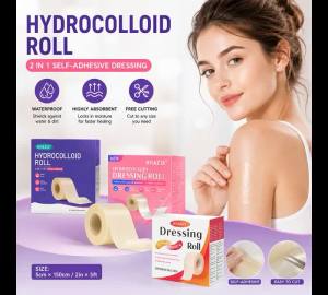 1 Cuộn Băng Dán Hydrocolloid Để Chăm Sóc Vết Thương Tự Dính Thấm Hút Linh Hoạt Chống Thấm Nước Có Thể Cắt Theo Kích Thước Dụng Cụ Chăm Sóc Cơ Thể