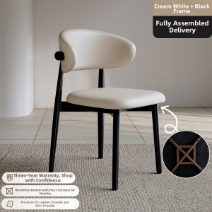Nordic Luxury Small Spaces Soft Upholstered Dining Chair