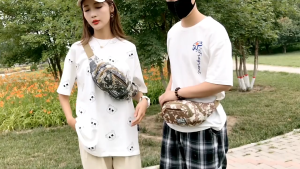 Túi Bao Tử Đeo Chéo Đeo Bụng Thể Thao - Vải họa tiết thời trang cá tính