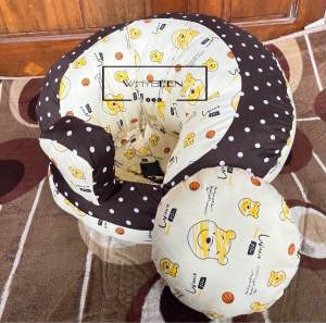 SOFA BAYI BELAJAR DUDUK | KURSI DUDUK BAYI | TEMPAT DUDUK BAYI | DI LENGKAPI SABUK DAN BANTALAN EMPUK