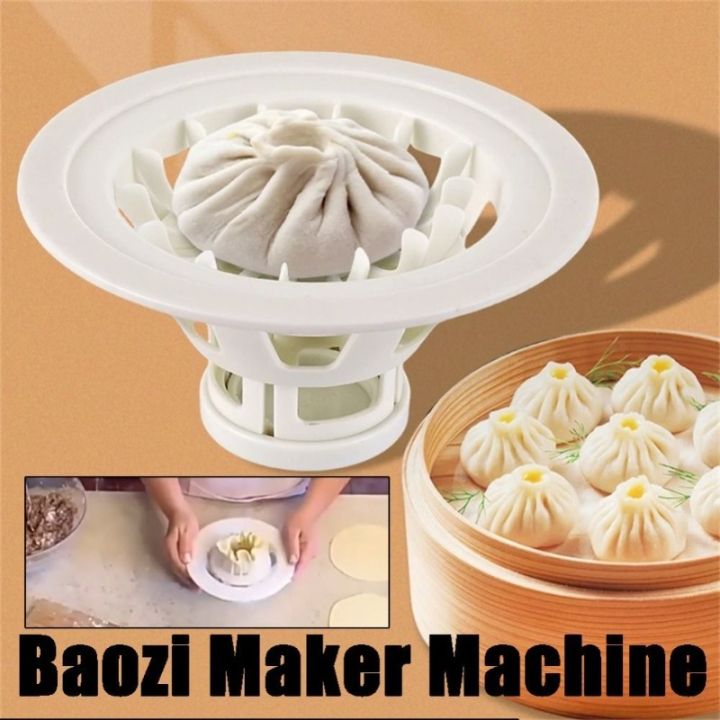 1PC ABS Baozi Making Mould Flower Type DIY Dumpling Bao Buns Mould Non-Stick Homemade Baozi Maker Machine