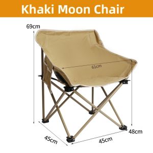 LINSI | Recreational Portable Folding Chair with Rounded Backrest