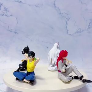 Bandai | Anime Youyou White Book Handmade in Hand Pu Fan Youzhu Flying Shadow Fox Demon Hidden Horse Handmade PVC Model Anime Toy