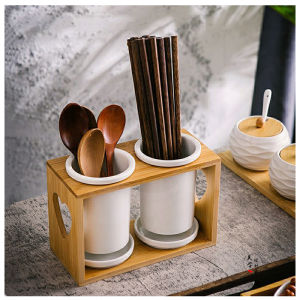 Hộp Đựng Thìa Gốm Sứ Bằng Gỗ Tre Kiểu Nhật Dùng Trong Nhà Bếp Giá Để Thìa Thìa Hộp Đựng Đồ Dùng Ăn Uống Giá Để Đồ Dùng Ăn Uống
