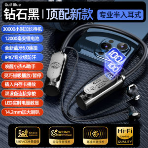 Long-Lasting Battery Bluetooth Earphones Wireless In-Ear Neck Strap Mobile Phone Universal Large Capacity Charging 618