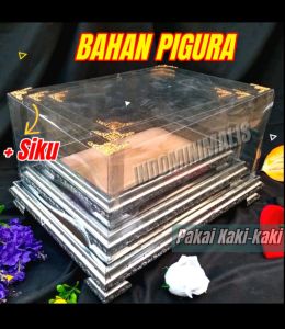 Kotak hantaran frame fiber F.A.store dengan kaki sudut tutup dan siku gratis isi 3 boks.
