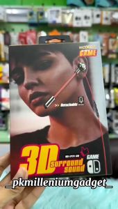 Moxom MX-EP24 3D Gaming Detachable Microphone Earphone for Nintendo Switch and PUBG Gaming Earphone