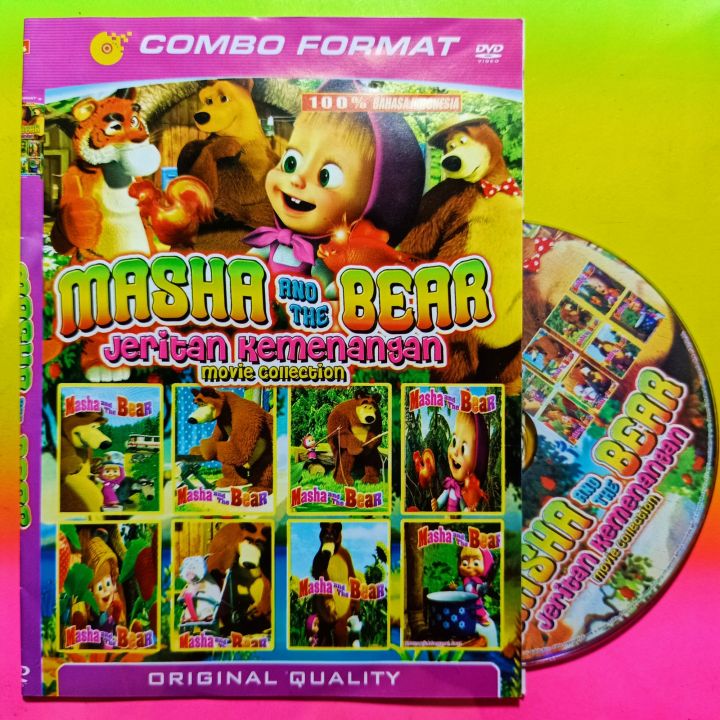 KASET DVD FILM FILM KARTUN ANAK KOLEKSI MASHA AND THE BEAR BAHASA