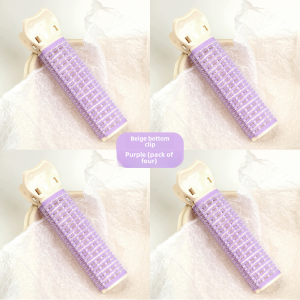 Qu Xuan Lazy Person Hair Clip Japanese and South Korean Style Non-Tessellated Mosaic Material Hair Accessory for Side Clip