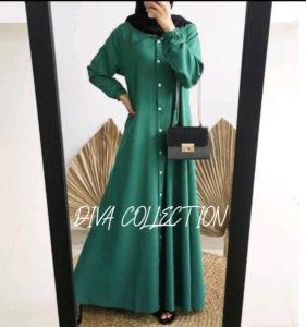 GAMIS remaja santri wanita kekinian terbaru 2023 simple dan elegan viral korean style full kancing