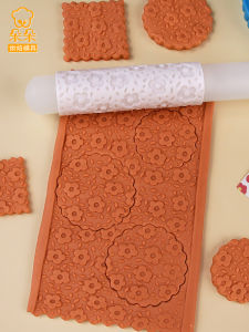 Home Use Baking Tool Flower Butterfly Print Rolling Pin Cookie Biscuit Flip Sugarcraft 3D Press Flower Home Kitchen Cooking