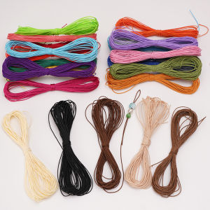 1mm 10M/bag Polyester 3-Strand Taiwan Wax Rope Wax Thread for DIY Bracelet Necklace Jewelry Craft Making Accessories