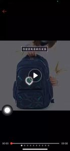 CATHERINE BAGS#3758 Korean KIDS 16inch backpack with side-door that allows the front full access to internal organizers.
