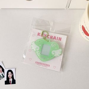 Móc Khóa Đựng Ảnh Acrylic Hình Sao Lấp Lánh 1 Inch Di Động Bền Đựng Thẻ Căn Cước Dành Cho Học Sinh Lưu Trữ Ảnh Thần Tượng Kpop