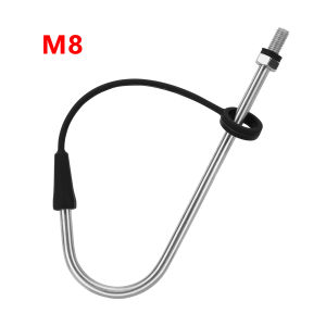 SANLIKE Stainless Steel Fishing Spear Hook With Protective Sleeve Sharp Barbed Design For Seawater And Fresh Water Fishing Tool