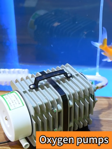 25-80 W Aquarium Oxygen Pump High-Quality Electromagnetic Air Compressor Large Oxygen Supply for Aquariums