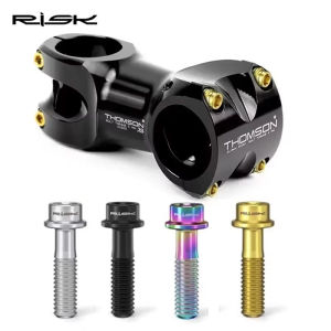 6pcs M5*16 M5*18 Bicycle Stem Bolts Multicolor Bike Handlebar Stem Bolts Bicycle Handlebar Fixed Screws Bicycle Table Screw