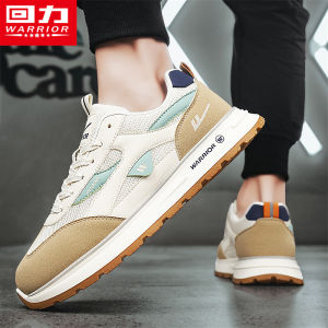 Warrior Hagans Mens Casual Sports Shoes Soft Bottom Running Shoes Anti-Slip Trendy Dad Shoes Comfortable Breathable Mesh Inner