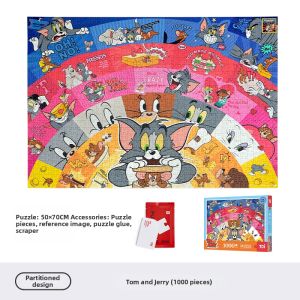 Toi | Tom and Jerry Adult DIY Jigsaw Puzzle 1000 Pieces