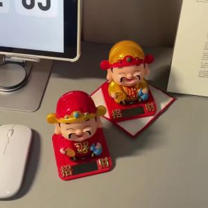 【Penghantaran Damacang】Solar Cat Dewa Kekayaan Hiasan Kereta Kartun Comel Gadis Pejabat Jantung Rumah Kecil Hari Lahir