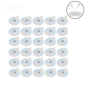 30 Chiếc Miếng Dán Điện Cực Tiếp Đất Chất Liệu ABS Trắng EMS Massage Vi Dòng Điện Để Giảm Đau Chân Loại Bỏ Áp Lực SPA Salon