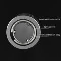 Titanium Alloy Rotating Ring Buckle Keychain Waist Belt Buckle Spring Lock Keyring Outdoor Tool EDC Unboxing Tool. 