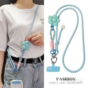 สายรัดโทรศัพท์แบบสะพายข้าง 3-in-1 ทรงพิเศษสำหรับผู้หญิง สายรัดโทรศัพท์แบบปรับความยาวได้ ป้องกันการสูญเสีย เครื่องประดับโทรศัพท์มือถือระดับไฮเอนด์