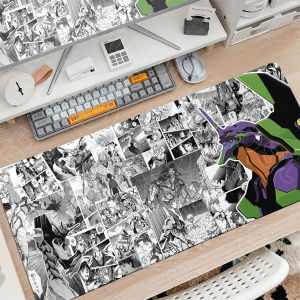 Bandai | New EVA-01 Comic Style Gaming Rubber Mausepad Speed Desk Pad XXL Cute Anime Evangelion Game Keyboard Pc Office Cabinet Mouse Mat