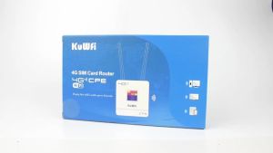 KuWFi Unlocked 4G LTE WiFi Router with SIM Card Slot 150Mbps CPE Modem External Antennas
