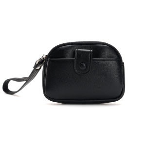 กระเป๋าสตางค์สุดน่ารักสำหรับผู้หญิง กระเป๋าใส่เหรียญ PU หนังแบบมินิมอลและเรียบง่าย พร้อมช่องใส่ธนบัตรและลิปสติก สไตล์โมเดิร์นทันสมัย