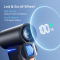 JisuLife Portable Fan Ultra 1 9000mAh Rechargeable With Air Duster Function Mini Fan With 1-100 Speeds LED Display Outdoor Camping. 
