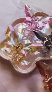 SUMMERTOP | JP1873 Jepit Rambut Motif Kupu-Kupu Butterfly Kristal Transparan Hair Clip Fashion Rambut