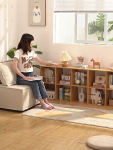 BMZAR Wooden Multipurpose Rack Rak Buku Kabinet Buku Ook Rack Cabinet DIY Utility Shelf Wood Shelf Rack 书架 置物架