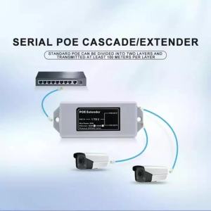 1 In 2 Out Gigabit Standard POE 1000M Network Extender Cascad Repeater Rj45 Comply With IEEE 802.3AT/AF For IP Camera Switch
