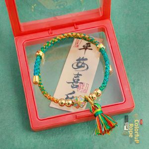 WAMEN | Handcrafted Fringe Tassel Golden Beads Hand Rope