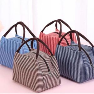 Fashion Lunch Box Bag Portable Insulated Thermal Food Meal Grocery Storage Tote Case Picnic Lunch Bag (1pc)