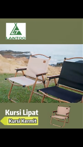 LANTOO Kursi Lipat Outdoor Kermit Praktis Alam Nyaman Portabel Mudah Dilipat Mancing Piknik