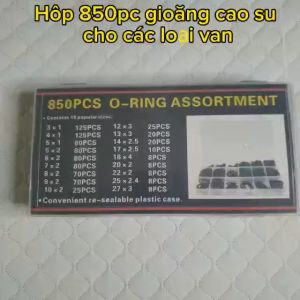 Vòng Đệm Cao Su Chữ O Chống Thấm Nước Dùng Sửa Chữa. Hộp 850pc gioăng cao su chất lượng cao thay thế cho các loại van