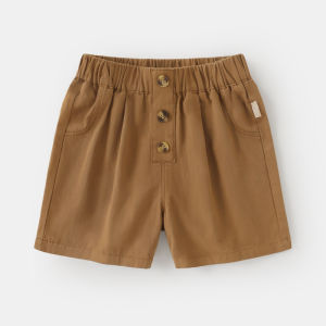 Summer Casual Woven Shorts Baby Clothes for Boys And Girls Thin Cotton Elastic Waistband Comfortable Breathable Kids Pants